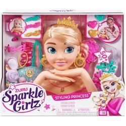 ZURU Ultimate Sparkle Girlz Princess Hair Styling Head - Kaphoofd Prinses Styling Head - Met Nagel Design