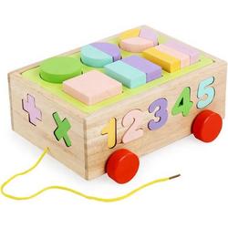 ZaCia Kleurrijke Vormenstoof Dieren - Steekkubus - Sorteerhuisje - Educatief speelgoed Kinderen - Puzzel - Motoriek - Vormherkenning en Concentratie