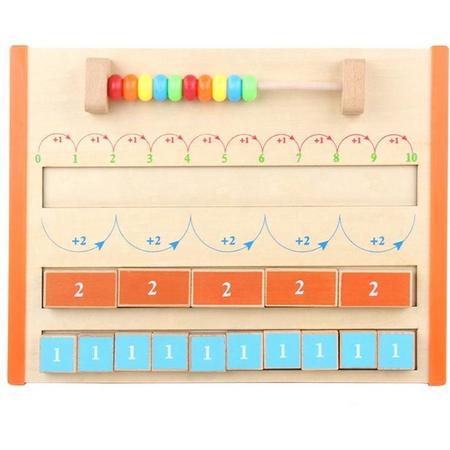 ZaCia Rekenspel - Rekenen - Getallenlijn - Montessori speelgoed - Educatief speelgoed