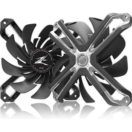 Zalman ZM-SF120, 120mm High Performance RGB Cooling Fan with Biomimetics - spiderleg design -