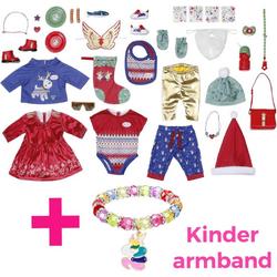 ZAPF Creation BABY born, inclusief kinder armband - Adventskalender - Sinterklaas - kerstmis - verjaardag