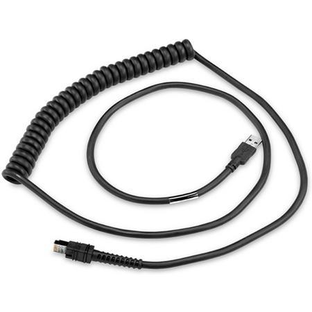 Zebra CBA-UF6-C12ZAR kabeladapter/verloopstukje USB A RJ-45 Zwart