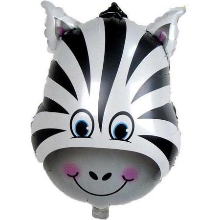 folieballon zebra : 44 x 64 cm - Folieballonnen/heliumballonnen - Zebra dierenthema folie ballonnen