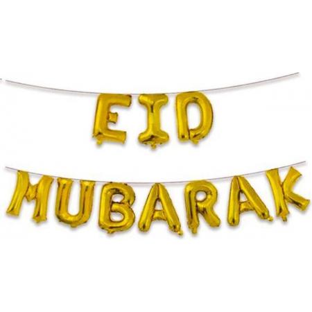 Eid Mubarak – Folieballonnen Goud