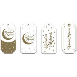 Ramadan Mubarak - Cadeau Labels Goud (8 st)