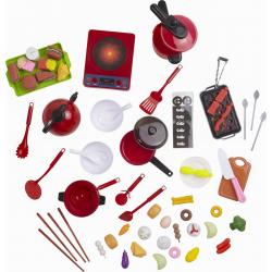 Zoem - Keuken - Accessoires - Keukenspullen - Ingrediënten - Keukengerei - Kokplaat - Eten en drinken - Koken - Bereiden - Speelgoedkeuken - Keukenset - Aanvulling keuken