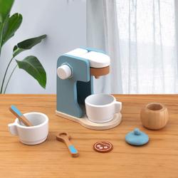 Zoem - Koffie set - Houtenspeelgoed - blauw
