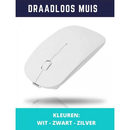Zorix®-Draadloze Muis -  2.4GHz wireless- Draadloos - Laptop - PC - Tablet - Wit