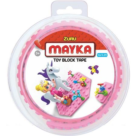 Zuru-Mayka 34640 Block Tape 2 Noppen 1m Roze - LEGO Compatible