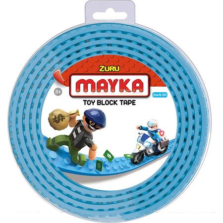 Zuru-Mayka 34654 Block Tape 4 Noppen 2m Licht Blauw - LEGO Compatible