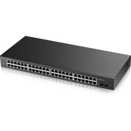 ZyXEL GS1900-48 Managed network switch L2 Gigabit Ethernet (10/100/1000) 1U Zwart netwerk-switch