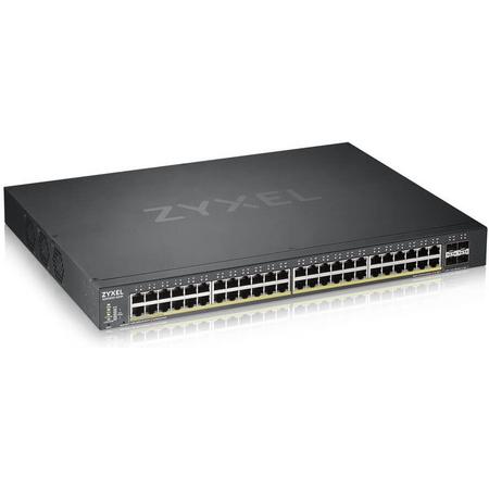 ZyXEL XGS1930-52HP Managed L3 Gigabit Ethernet (10/100/1000) Zwart Power over Ethernet (PoE)