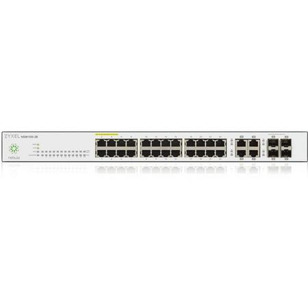 Zyxel NSW100-28-GB0101F netwerk-switch Managed L2 Gigabit Ethernet (10/100/1000) Zwart, Grijs