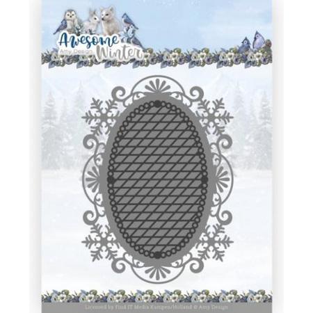 Dies - Amy Design - Awesome Winter - Winter Lace Oval