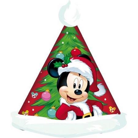 Arditex Kerstmuts Mickey 43 X 32 Cm Polyester Rood