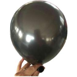 100 stuks - Zwarte parelmoer metallic ballon 30 cm hoge kwaliteit