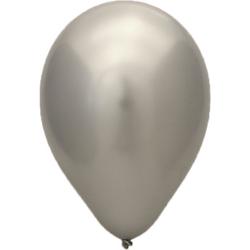 25 stuks zilver chrome latex ballon 30 cm