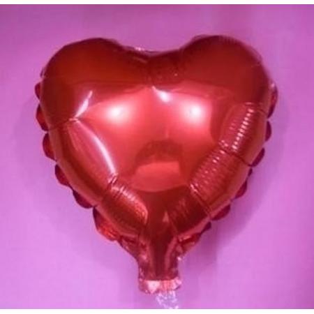 75 cm rode hartvormige folie ballon van hoge kwaliteit