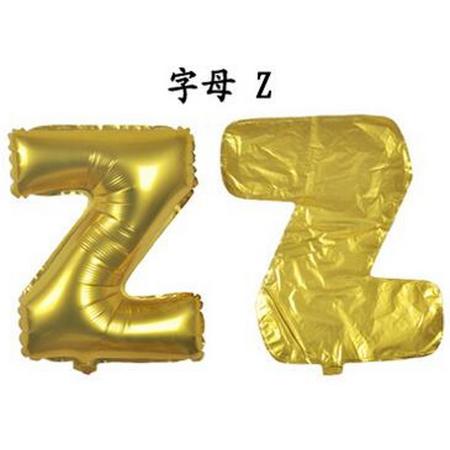 ballon - 100 cm - goud - letter - Z