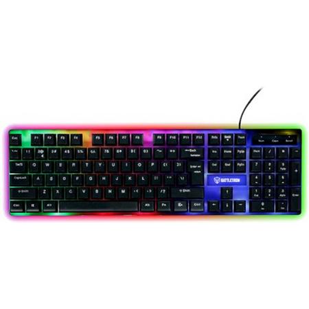 Battletron toetsenbord - Gaming Keyboard - Met RGB Led verlichting - USB aansluiting