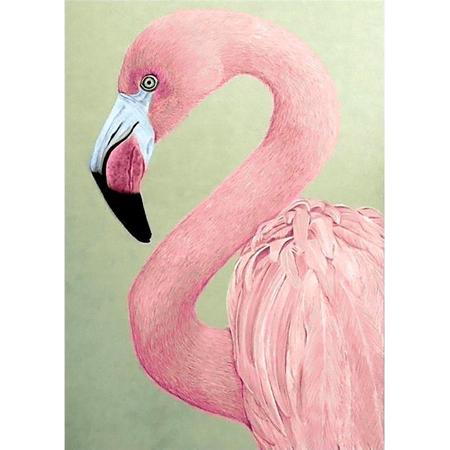 Diamond painting 27x38 cm Flamingo