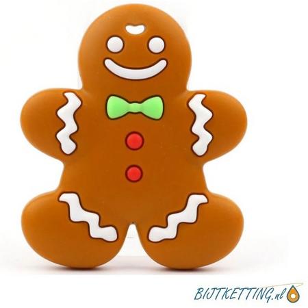 Bijtketting kauwketting - Peperkoek Mannetje - Gingerbread Man - Taai Taai