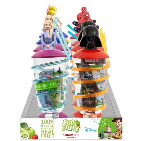 Disney Mix Fruity Straw Cup  8 stuks
