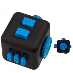 Fidget Cube – Wriemel Kubus – Anti-Stress Speelgoed – Wriemel Stick – Zwart Blauw