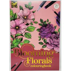 Craft ID - Kleurboek voor volwassenen - Bloemen kleurboek - Hoge kwaliteit - 20 kleurplaten