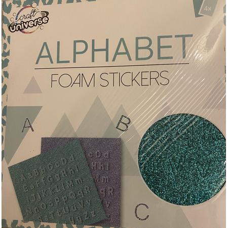 Alfabet foam stickers