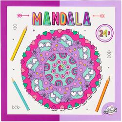 Mandala Kleurboek voor Kinderen Blij zijn - geschikt voor kleurpotloden en kleurstiften - 4ieder1