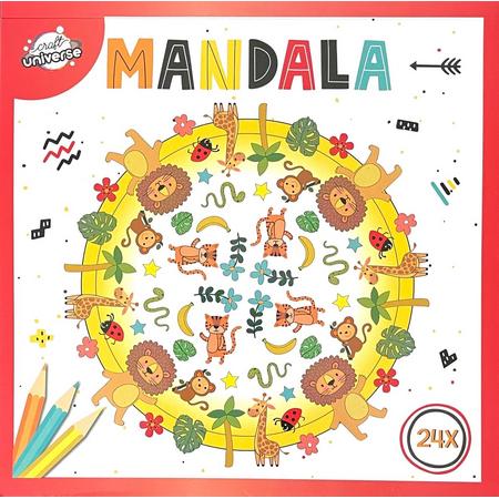 Mandala Kleurboek voor Kinderen Safari Fun