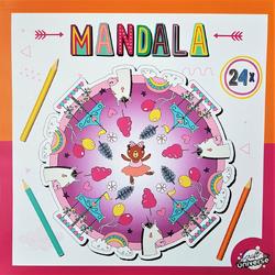Mandala Kleurboek voor Kinderen Unicorn in de kermis