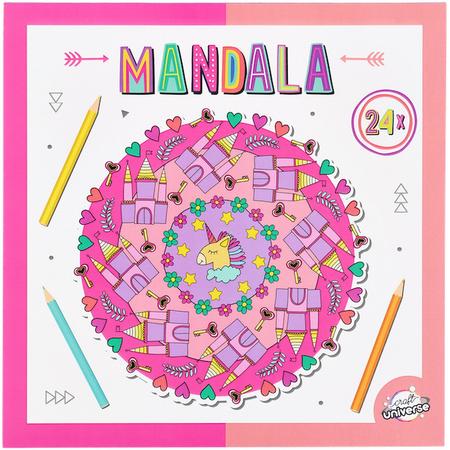 Mandala Kleurboek voor Kinderen Unicorns en kastelen - geschikt voor kleurpotloden en kleurstiften - 4ieder1