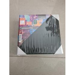 Crelando canvasdoeken 4-delig zwart 20x20cm
