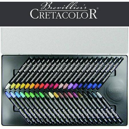 Cretacolor Aquastick in blik 40 kleuren