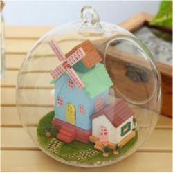 Miniatuurhuisje - bouwpakket - Miniature huisje in glazen bol - Wind Fantasy