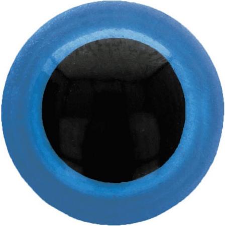 Veiligheidsoogjes 8mm blauw (5 paar)