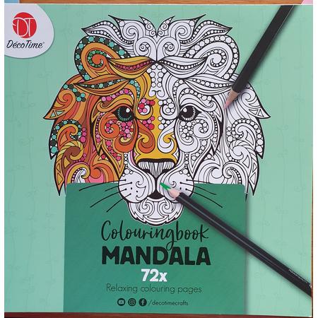 4IEDER1 - Mandala kleurboek voor Volwassenen met 72 kleurplaten - groen