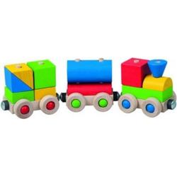 speelgoedtrein Happy Train junior 12,6 x 7,6 cm hout