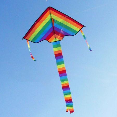 Vliegers voor kinderen, eenlijns vlieger, stuntvlieger, vlieger kind incl. vliegertouw 144x100x144