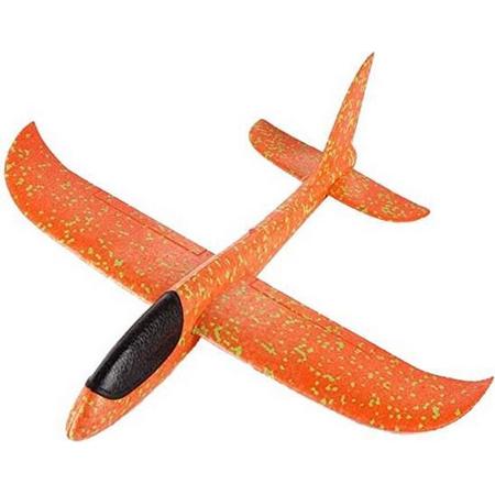 Speelgoed zweefvliegruig - foam - 45 cm - oranje