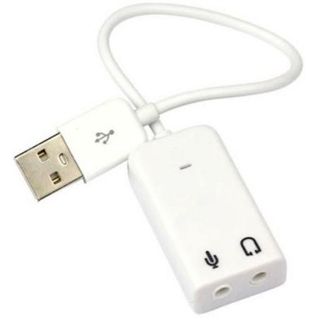 USB audio / geluids adapter voor PC, laptop,  MAC en PS4 e.d.