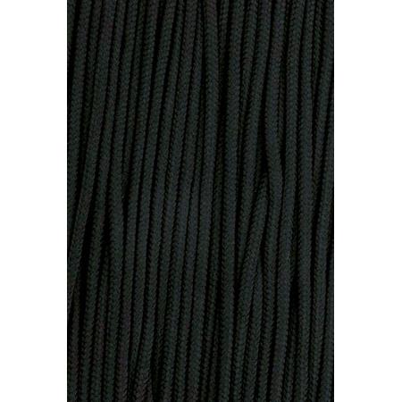 koord zwart - 4 mm - jassenkoord black - kledingkoord voor capuchon/jas/parka - 2 m hobbykoord