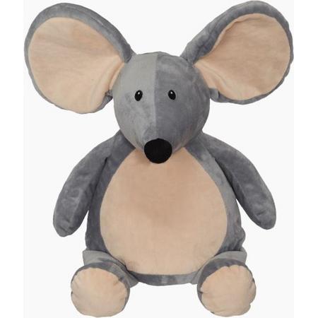 Muis Knuffeldier Maverick Mouse kan geborduurd worden met een naam of tekst