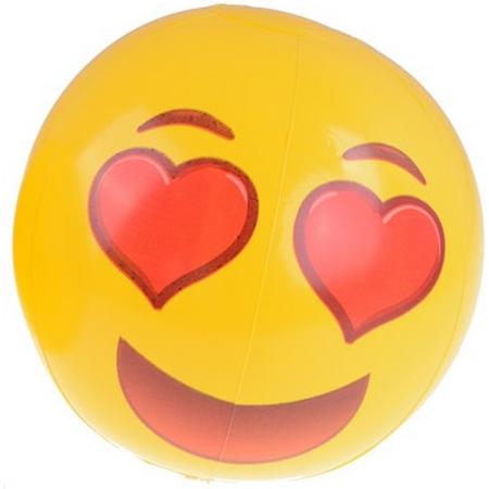 Emoji Heart eyes strandbal