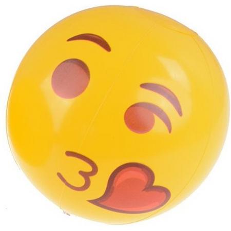 Emoji Kiss Opblaasbare strandbal