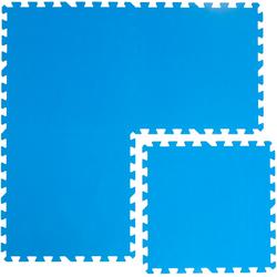 Zwembadmat Vloerbescherming Tegels Vloermatten 50x50 cm Blauwe Puzzelmat