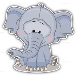 geboortebord olifantje
