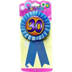 Badge Button Broche 30 jaar Blauw